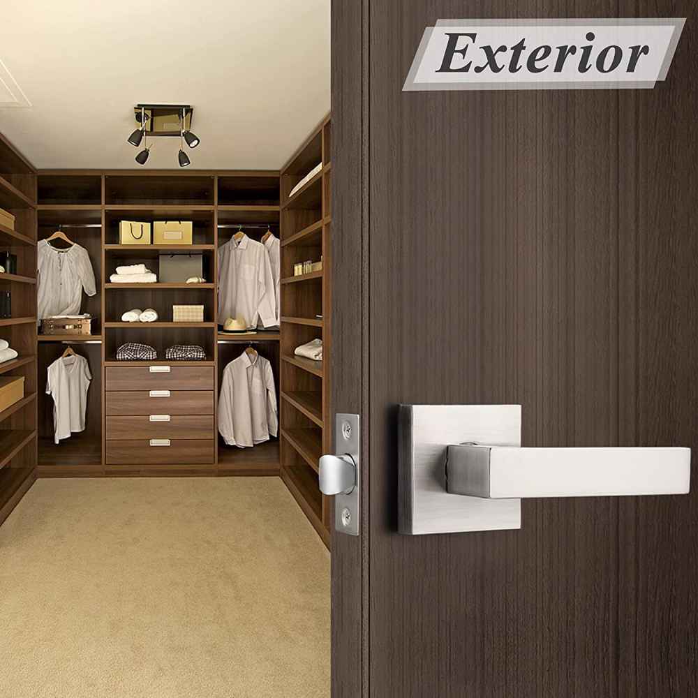 4.8-in. x 0.03-in. Stainless Steel Door Lock In Satin Nickel