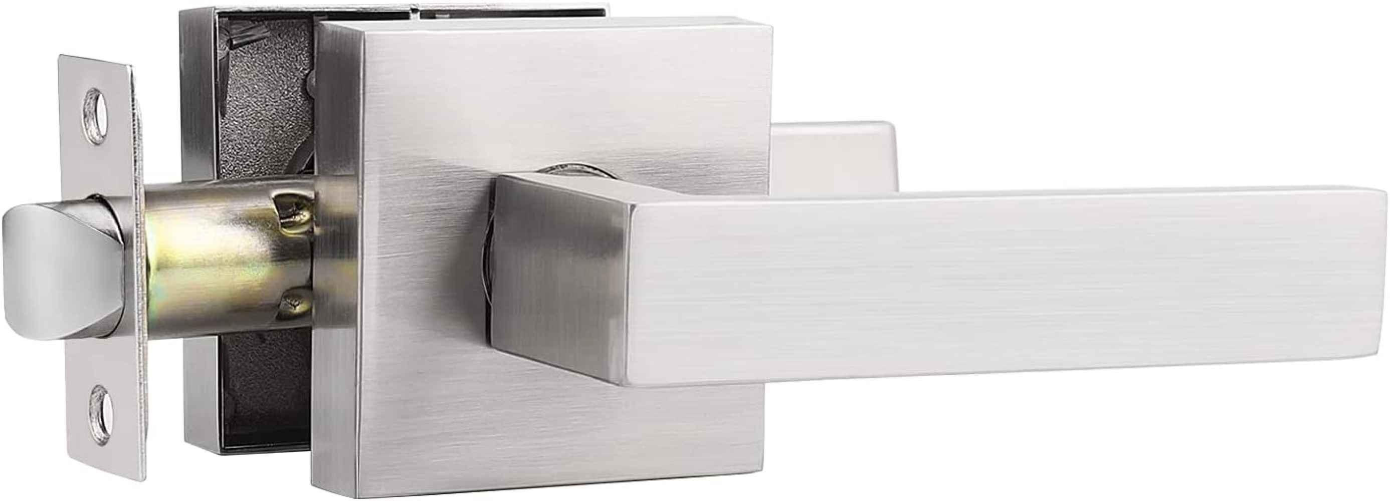 4.8-in. x 0.03-in. Stainless Steel Door Door Lock In Satin Nickel