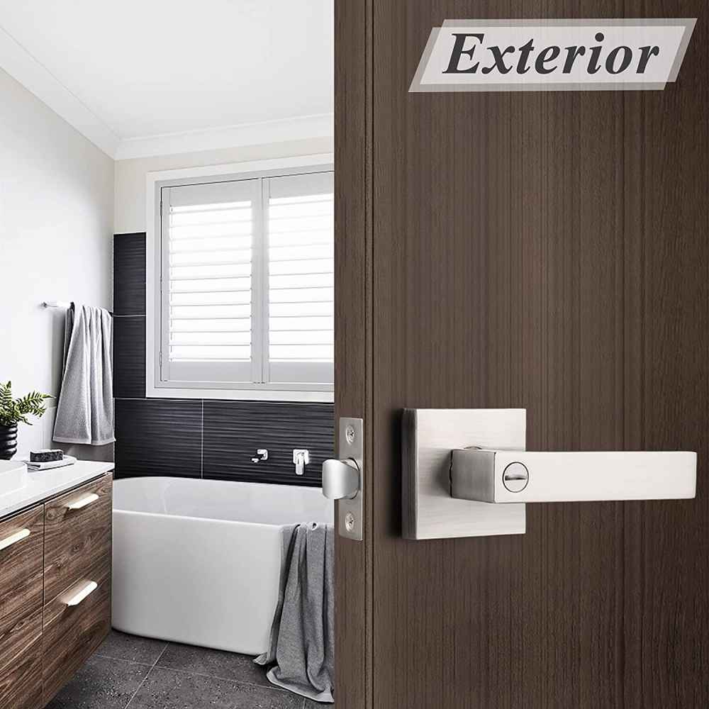 4.8-in. x 0.03-in. Stainless Steel Door Lock In Satin Nickel