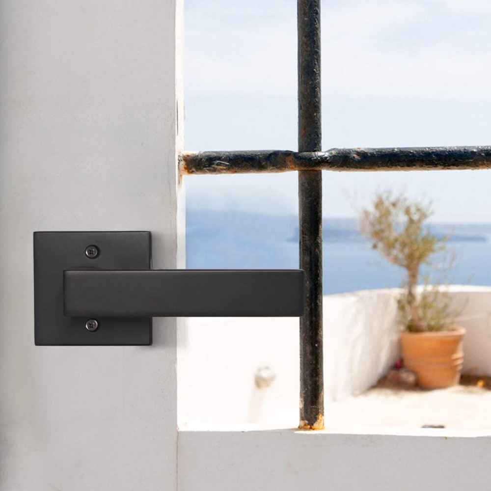 4.84-in. x 0.03-in. Zinc Alloy Door Handle In Black