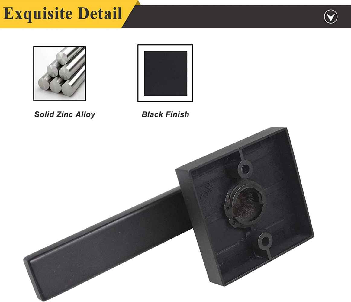 4.84-in. x 0.03-in. Zinc Alloy Door Handle In Black