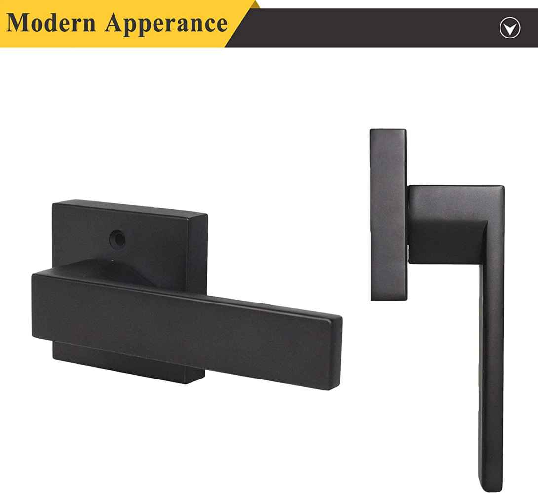 4.84-in. x 0.03-in. Zinc Alloy Door Handle In Black