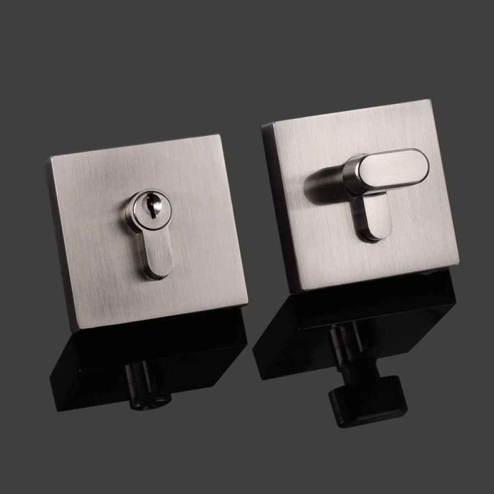 3.5-in. x 3.5-in. Stainless Steel Door Lock In Satin Nickel