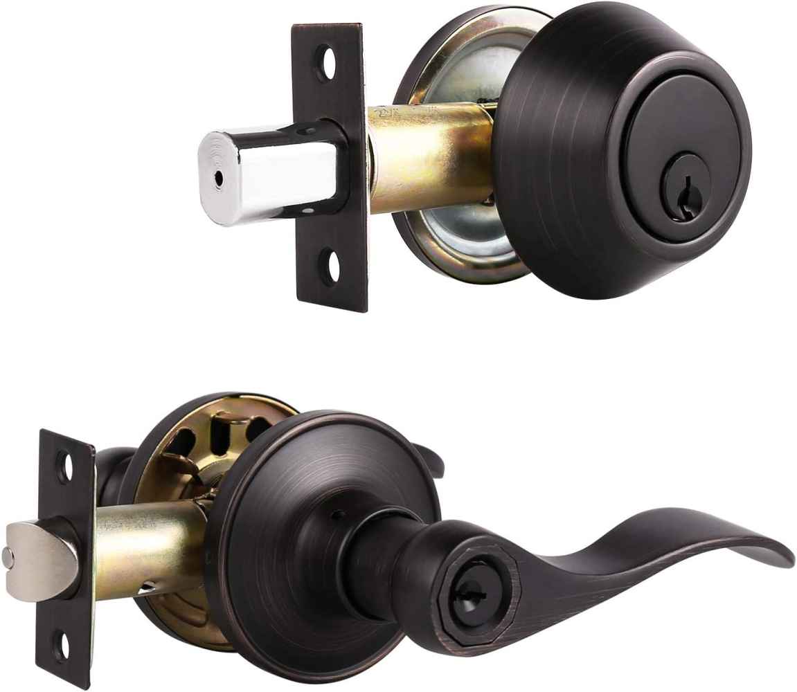 5-in. x 0.01-in. Stainless Steel Door Door Lock In Oil Rubbed Bronze