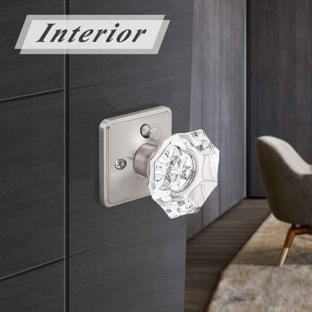 2.5-in. x 0.04-in. Zinc Alloy Door Lock In Satin Nickel