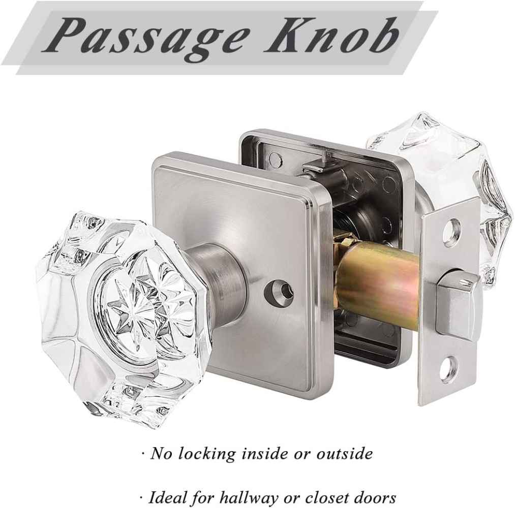 2.3-in. x 0.04-in. Zinc Alloy Door Lock In Satin Nickel