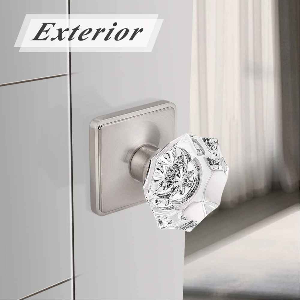 2.3-in. x 0.04-in. Zinc Alloy Door Lock In Satin Nickel