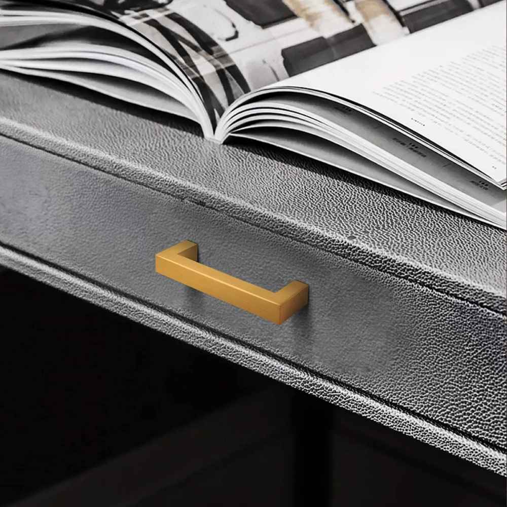 3.4-in. x 1.4-in. Stainless Steel Cabinet Handle In Gold