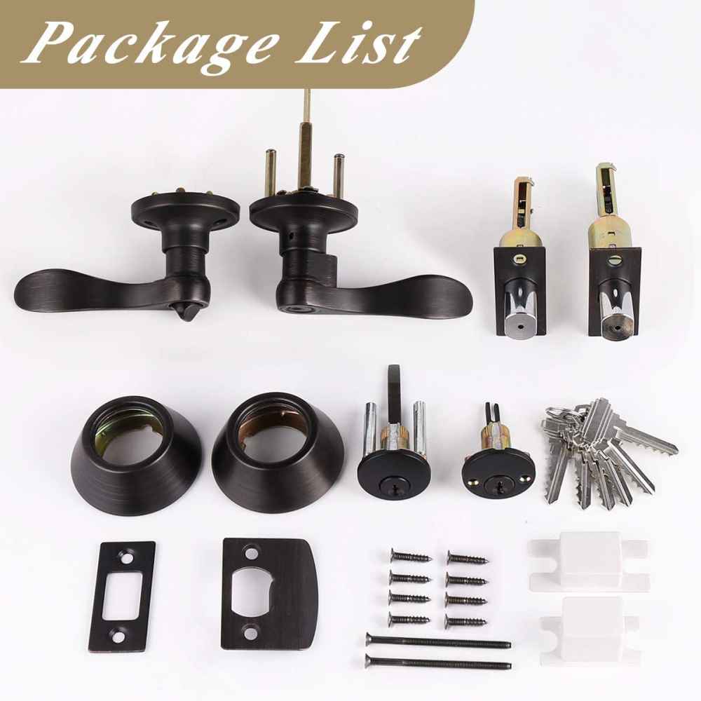 5-in. x 0.02-in. Stainless Steel Door Lock In Oil Rubbed Bronze