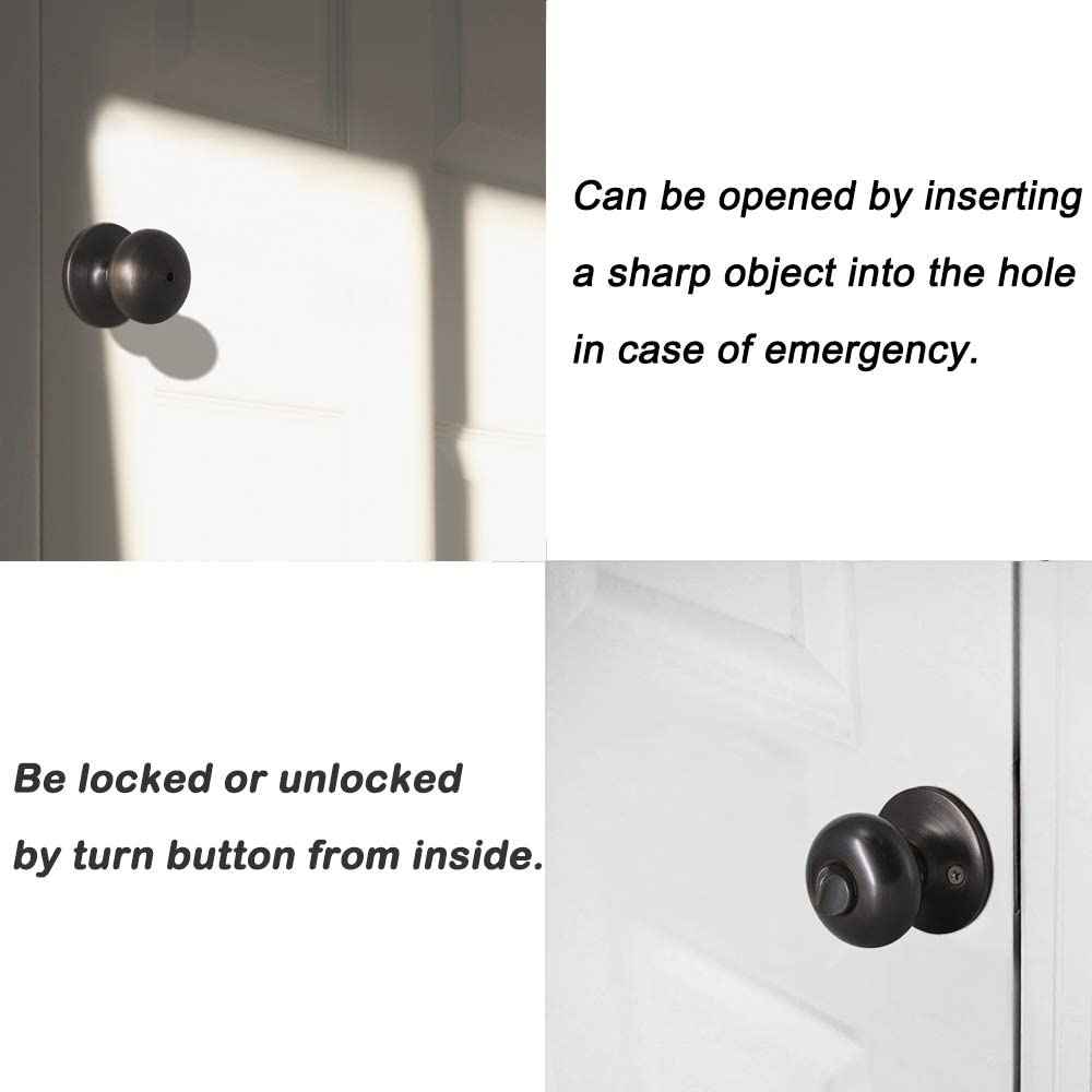 2.56-in. x 0.04-in. Stainless Steel Door Lock In Oil Rubbed Bronze
