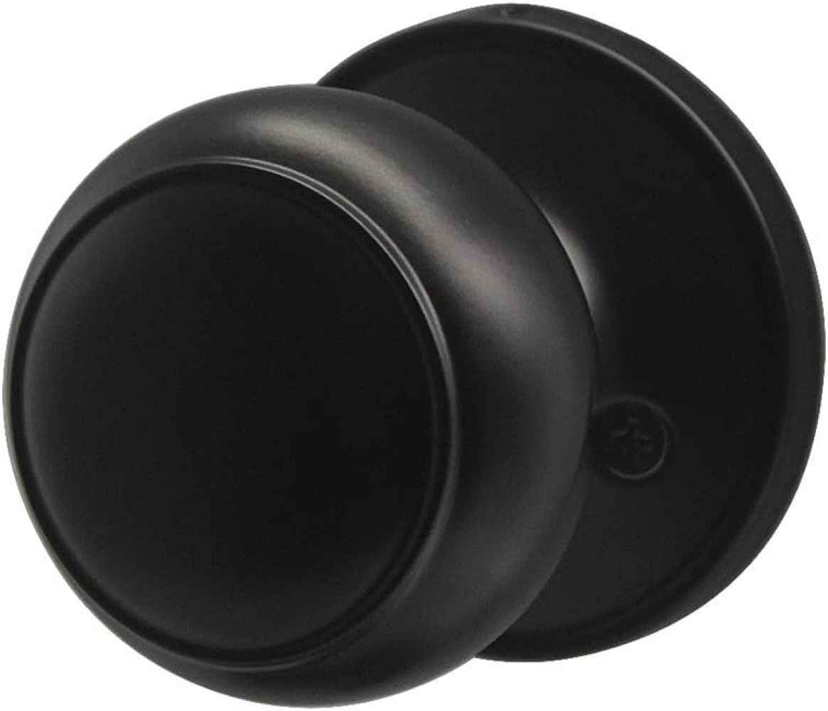 2.5-in. x 0.04-in. Stainless Steel Door Door Knob In Black