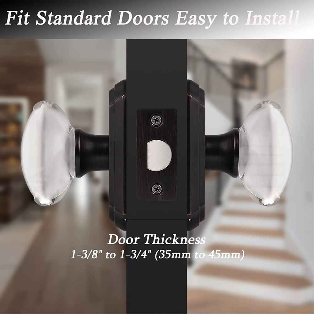 2.7-in. x 0.04-in. Zinc Alloy Door Lock In Oil Rubbed Bronze