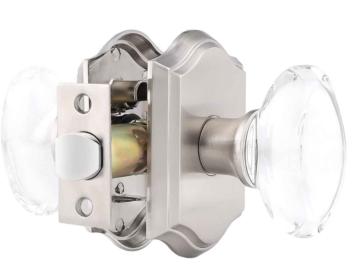 2.7-in. x 0.04-in. Zinc Alloy Door Door Lock In Brushed Nickel