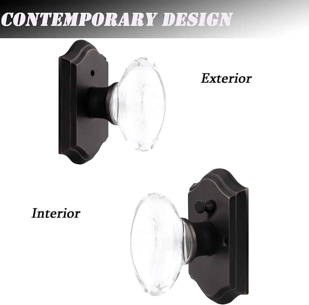 2.7-in. x 0.04-in. Zinc Alloy Door Lock In Oil Rubbed Bronze