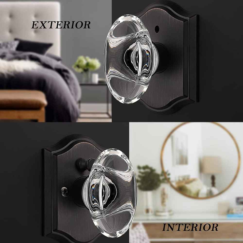 2.7-in. x 0.04-in. Zinc Alloy Door Lock In Oil Rubbed Bronze
