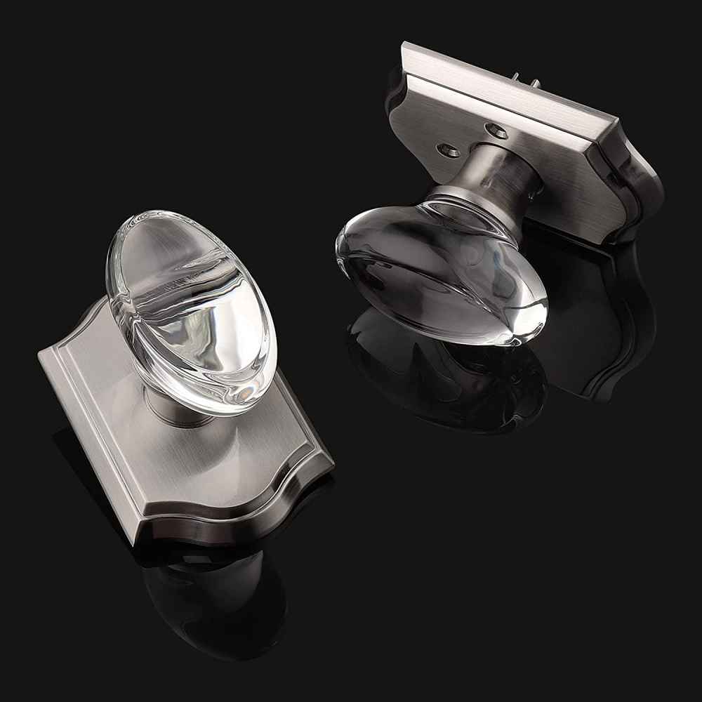 2.7-in. x 0.04-in. Zinc Alloy Door Lock In Brushed Nickel
