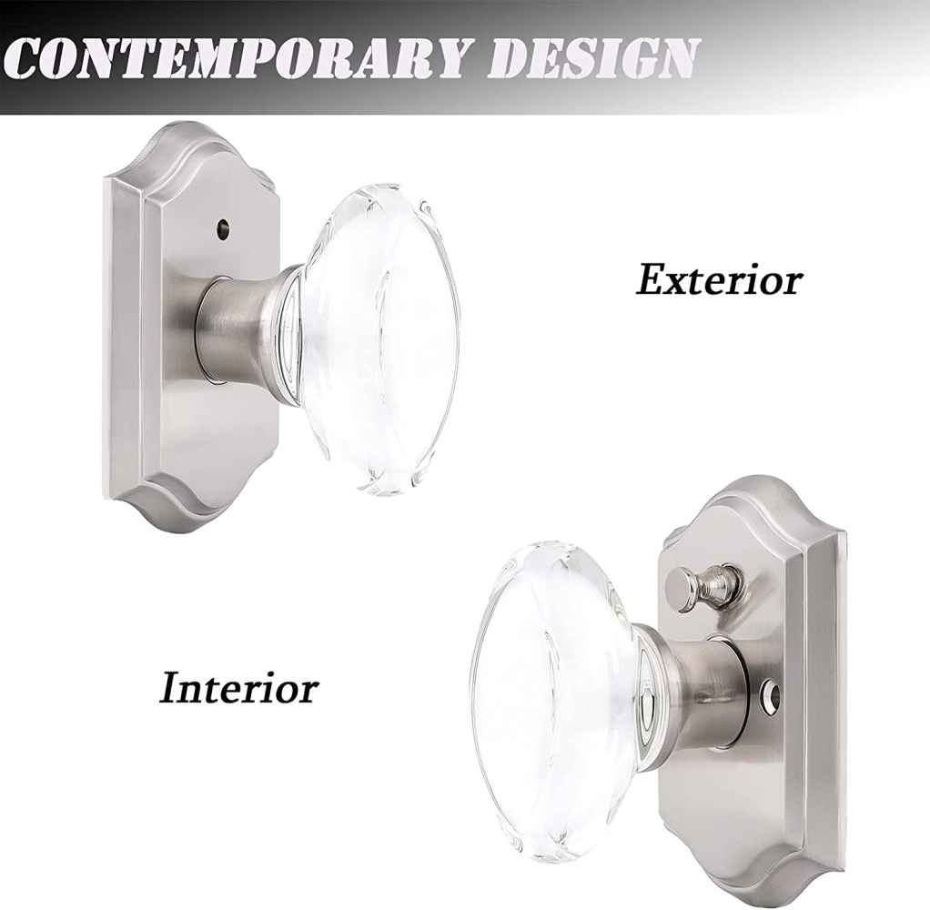 2.7-in. x 0.04-in. Zinc Alloy Door Lock In Brushed Nickel