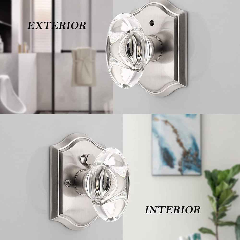 2.7-in. x 0.04-in. Zinc Alloy Door Lock In Brushed Nickel