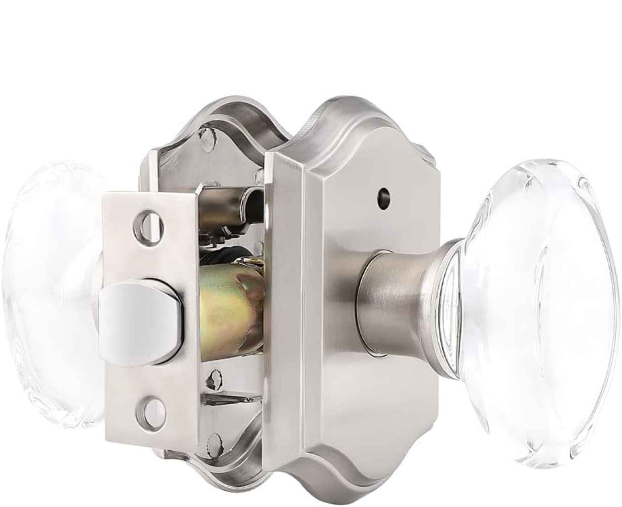 2.7-in. x 0.04-in. Zinc Alloy Door Door Lock In Brushed Nickel