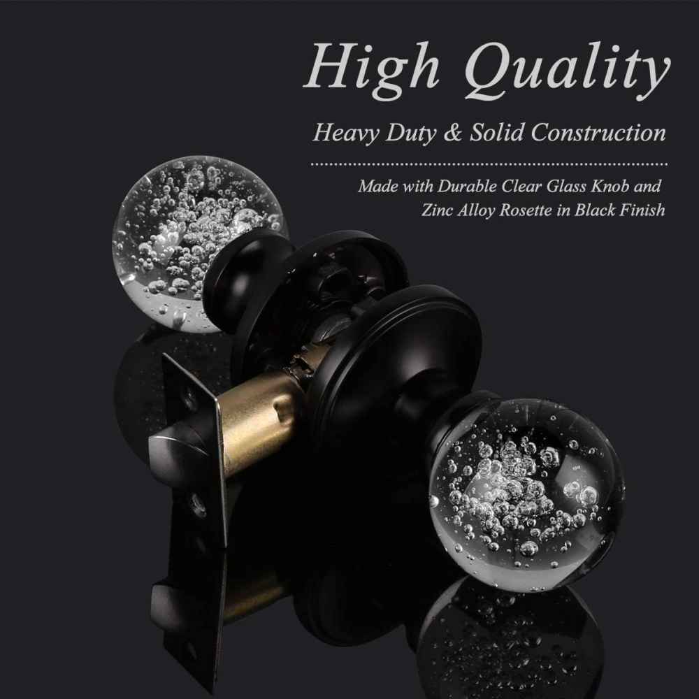 2.55-in. x 0.04-in. Zinc Alloy Door Lock In Black