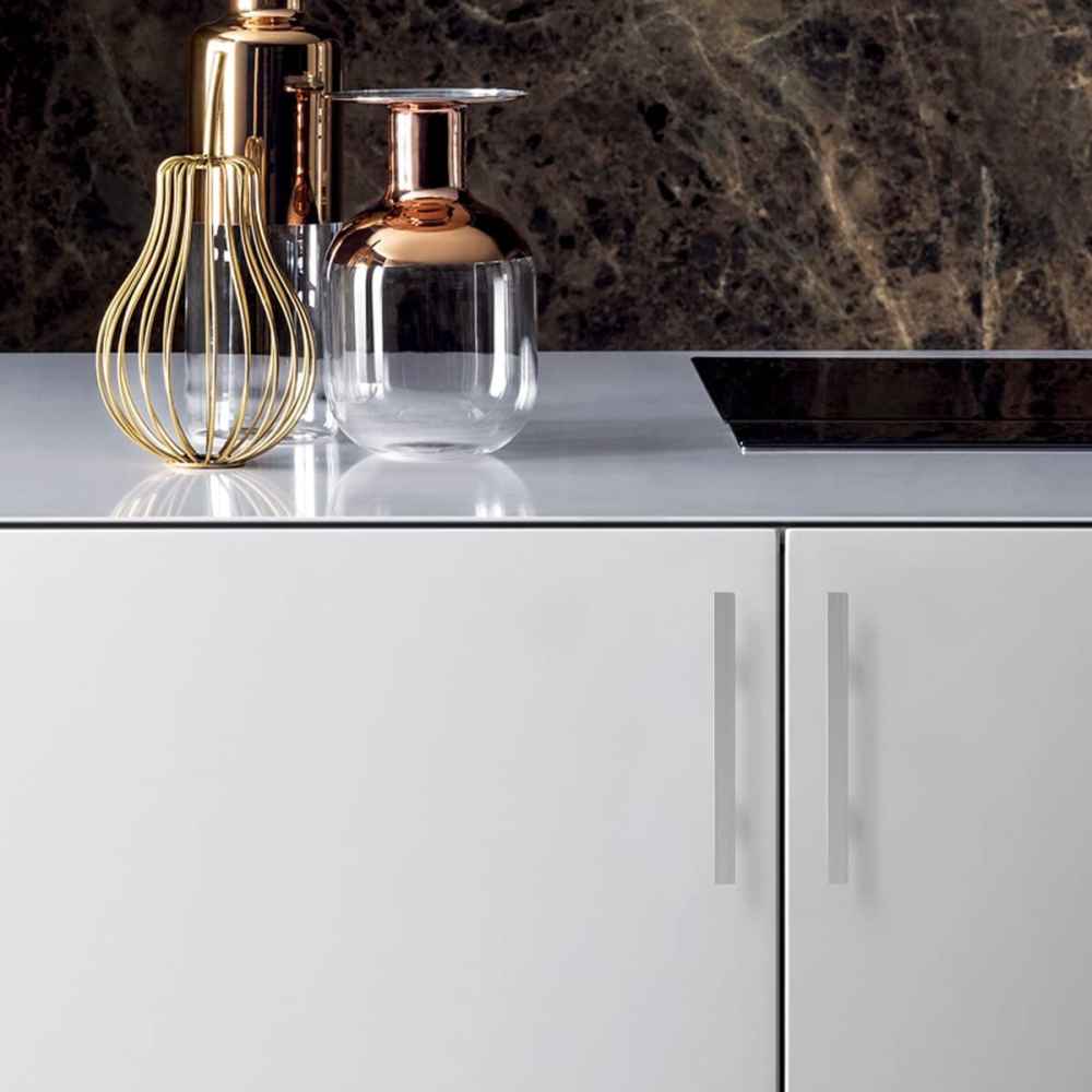 6-in. x 1.3-in. Stainless Steel Cabinet Cabinet Handle In Satin Nickel