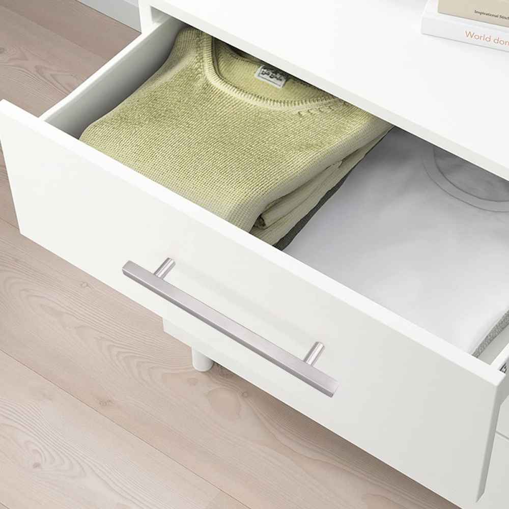 8.81-in. x 1.3-in. Stainless Steel Cabinet Handle In Brushed Nickel