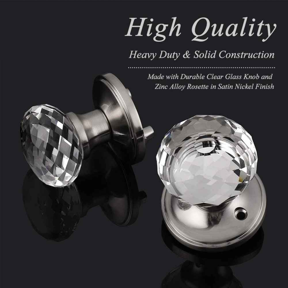 2.7-in. x 0.04-in. Zinc Alloy Door Lock In Brushed Nickel