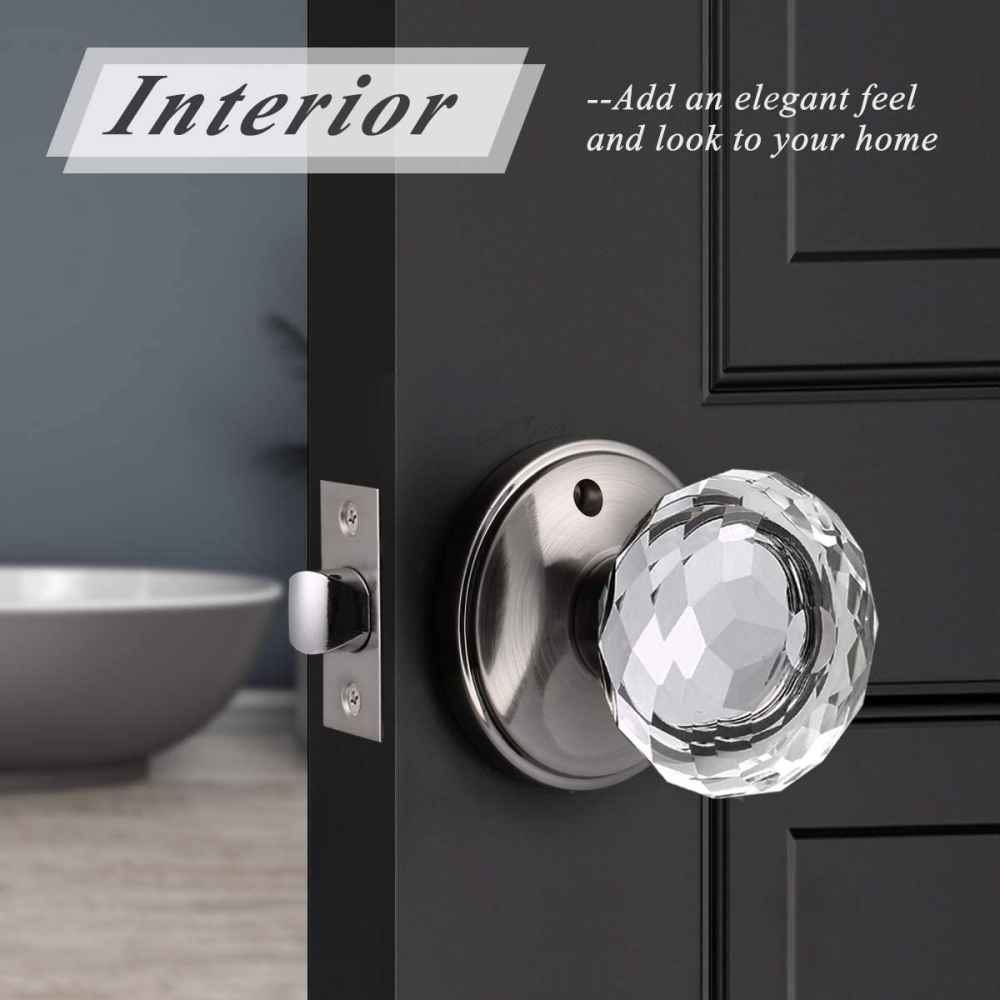 2.7-in. x 0.04-in. Zinc Alloy Door Lock In Brushed Nickel