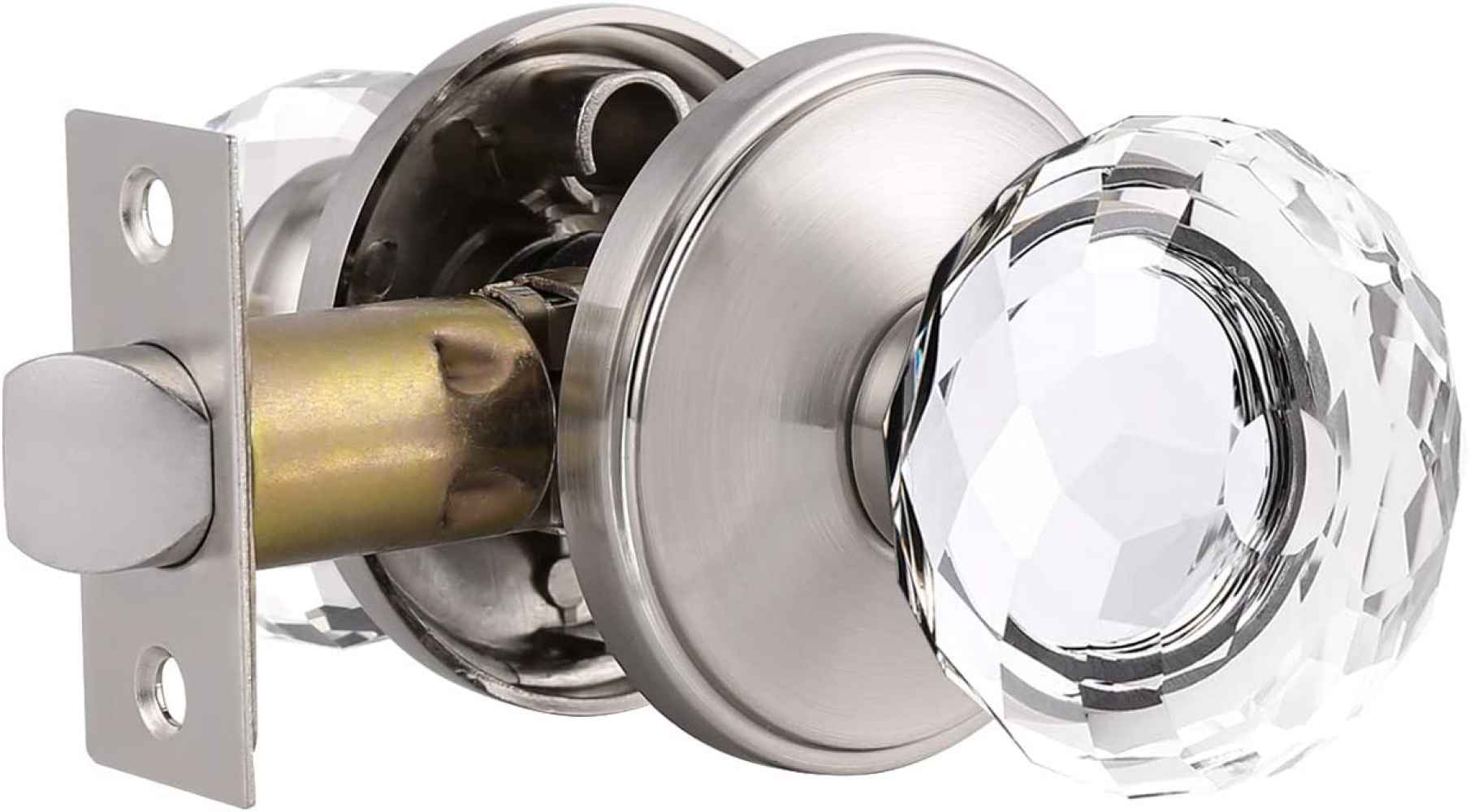 2.7-in. x 0.04-in. Zinc Alloy Door Door Lock In Brushed Nickel