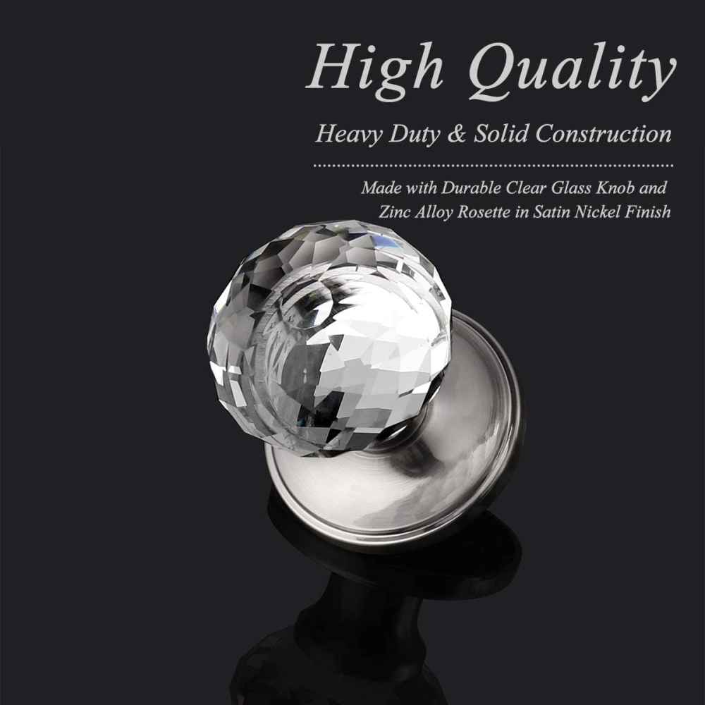 2.55-in. x 0.04-in. Stainless Steel Door Knob In Brushed Nickel