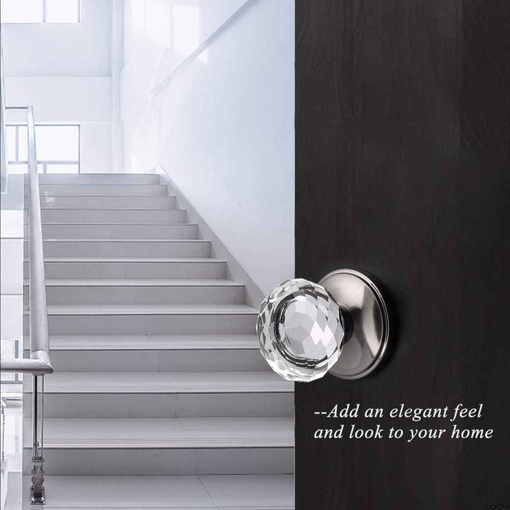 2.55-in. x 0.04-in. Stainless Steel Door Knob In Brushed Nickel