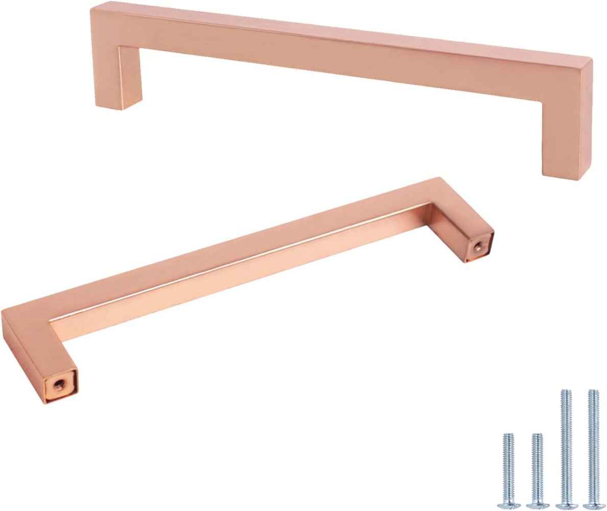 5.4-in. x 1.4-in. Stainless Steel Cabinet Cabinet Handle In Rose Gold