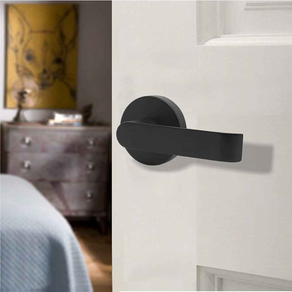 4.84-in. x 1.5-in. Zinc Alloy Door Lock In Black