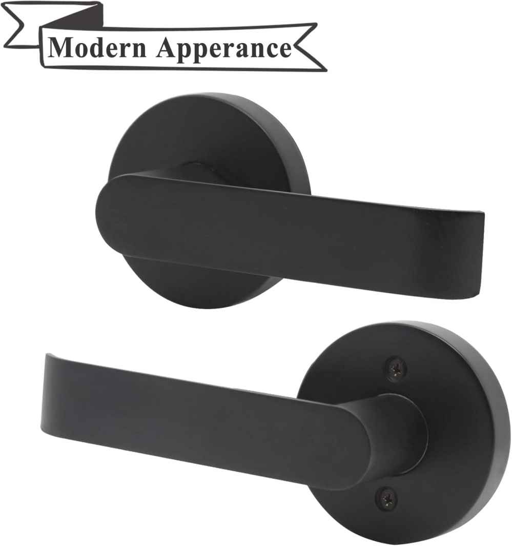 4.84-in. x 1.5-in. Zinc Alloy Door Lock In Black