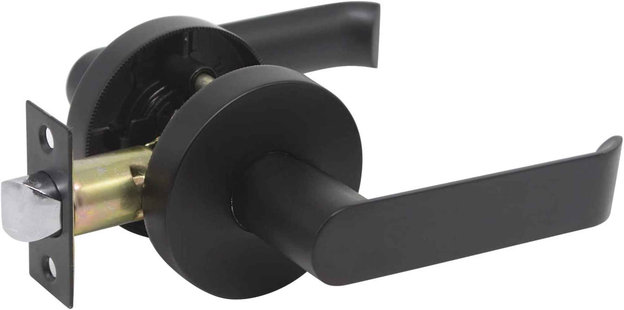4.84-in. x 1.5-in. Zinc Alloy Door Door Lock In Black
