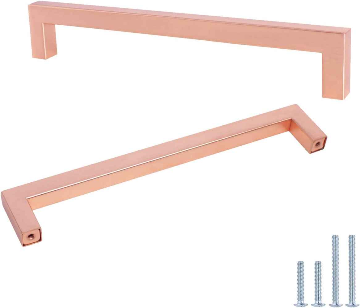 8-in. x 1.4-in. Stainless Steel Cabinet Cabinet Handle In Rose Gold