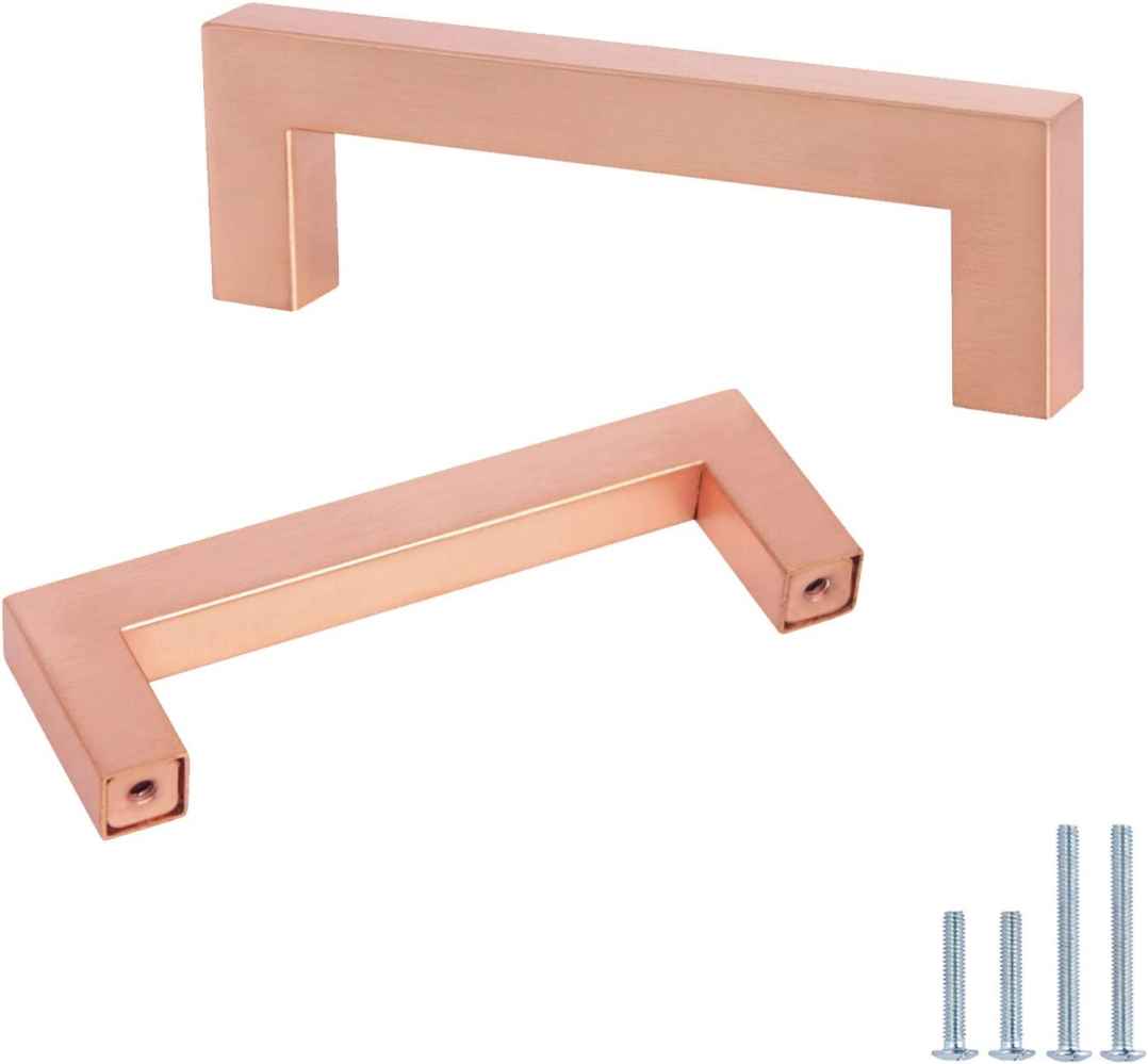 4.2-in. x 1.4-in. Stainless Steel Cabinet Cabinet Handle In Rose Gold