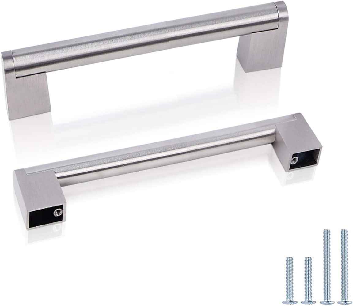 5.2-in. x 1.2-in. Stainless Steel Cabinet Cabinet Handle In Brushed Nickel