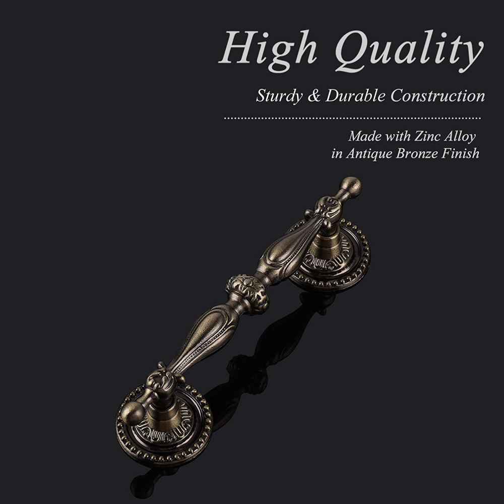 5-in. x 1.3-in. Zinc Alloy Cabinet Handle In Antique Bronze