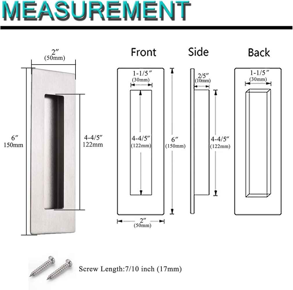 2-in. x 6-in. Stainless Steel Cabinet Handle In Brushed Nickel