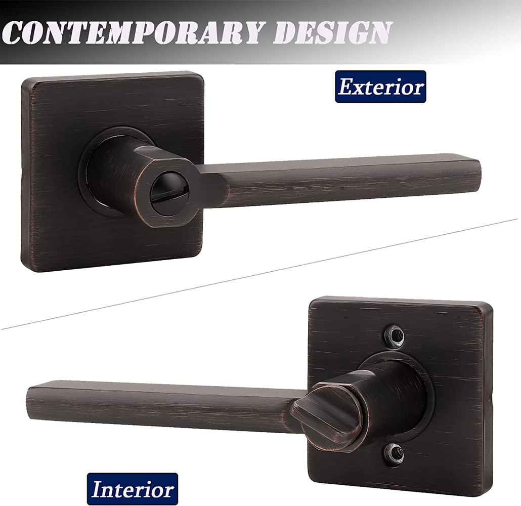 5-in. x 0.03-in. Stainless Steel Door Lock In Oil Rubbed Bronze