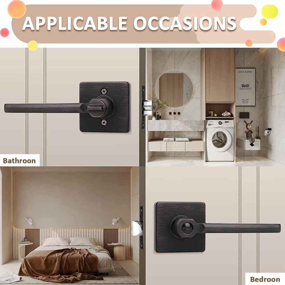 5-in. x 0.03-in. Stainless Steel Door Lock In Oil Rubbed Bronze