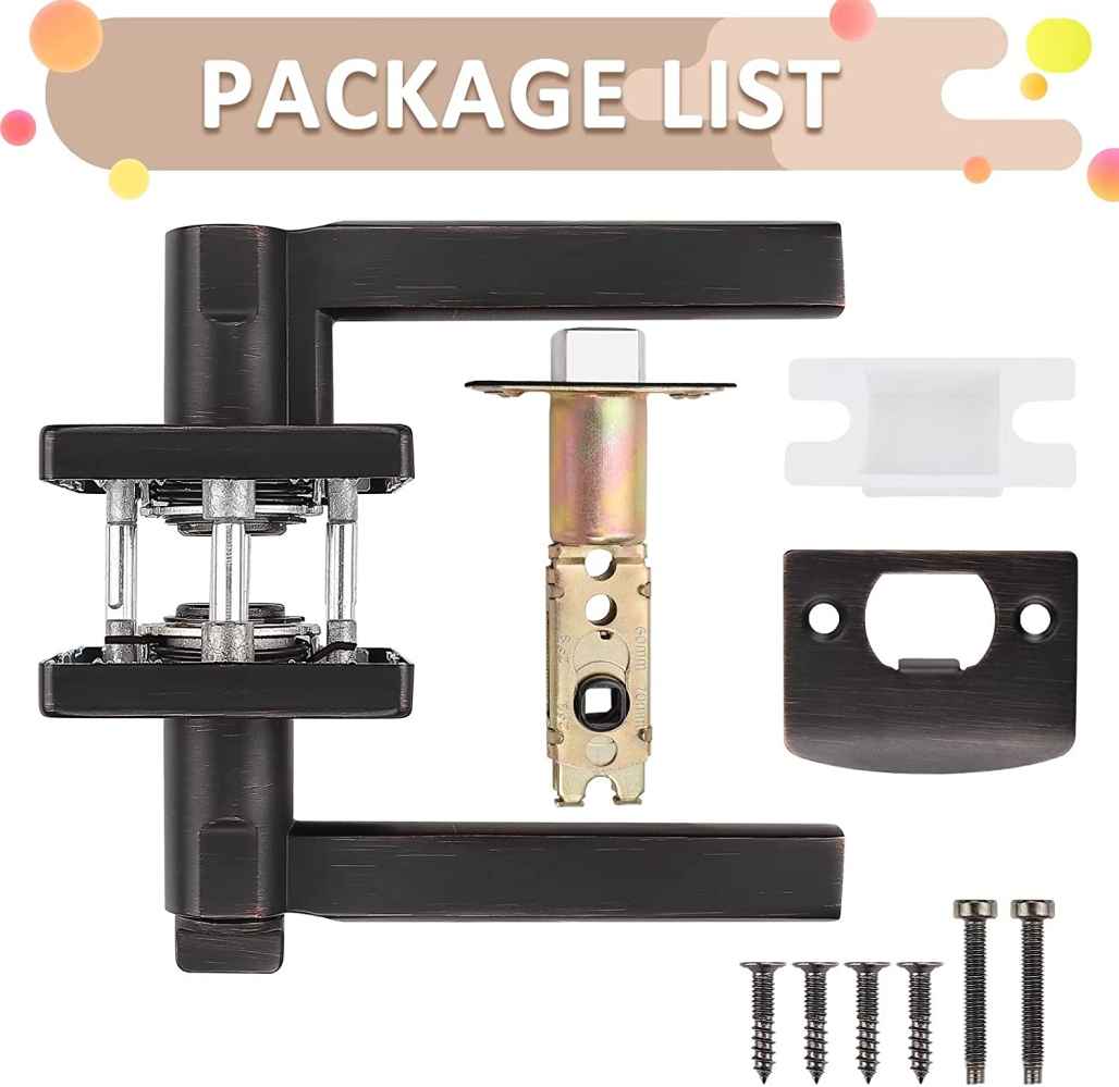 5-in. x 0.03-in. Stainless Steel Door Lock In Oil Rubbed Bronze