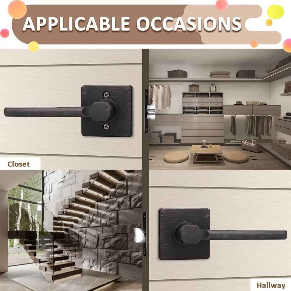 2.5-in. x 0.03-in. Stainless Steel Door Lock In Oil Rubbed Bronze