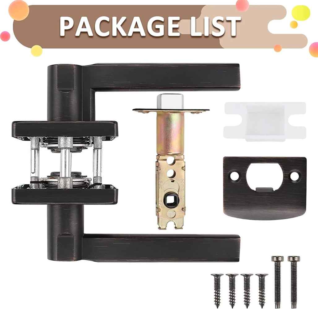 2.5-in. x 0.03-in. Stainless Steel Door Lock In Oil Rubbed Bronze