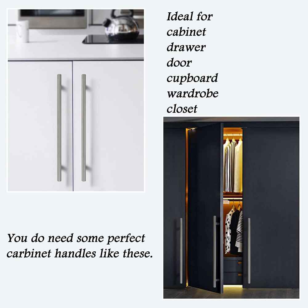 13.8-in. x 1.2-in. Stainless Steel Cabinet Handle In Stainless Steel