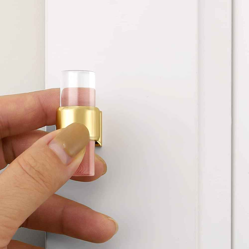 1.57-in. x 1.5-in. Acrylic-zinc Alloy Cabinet Knob In Gold