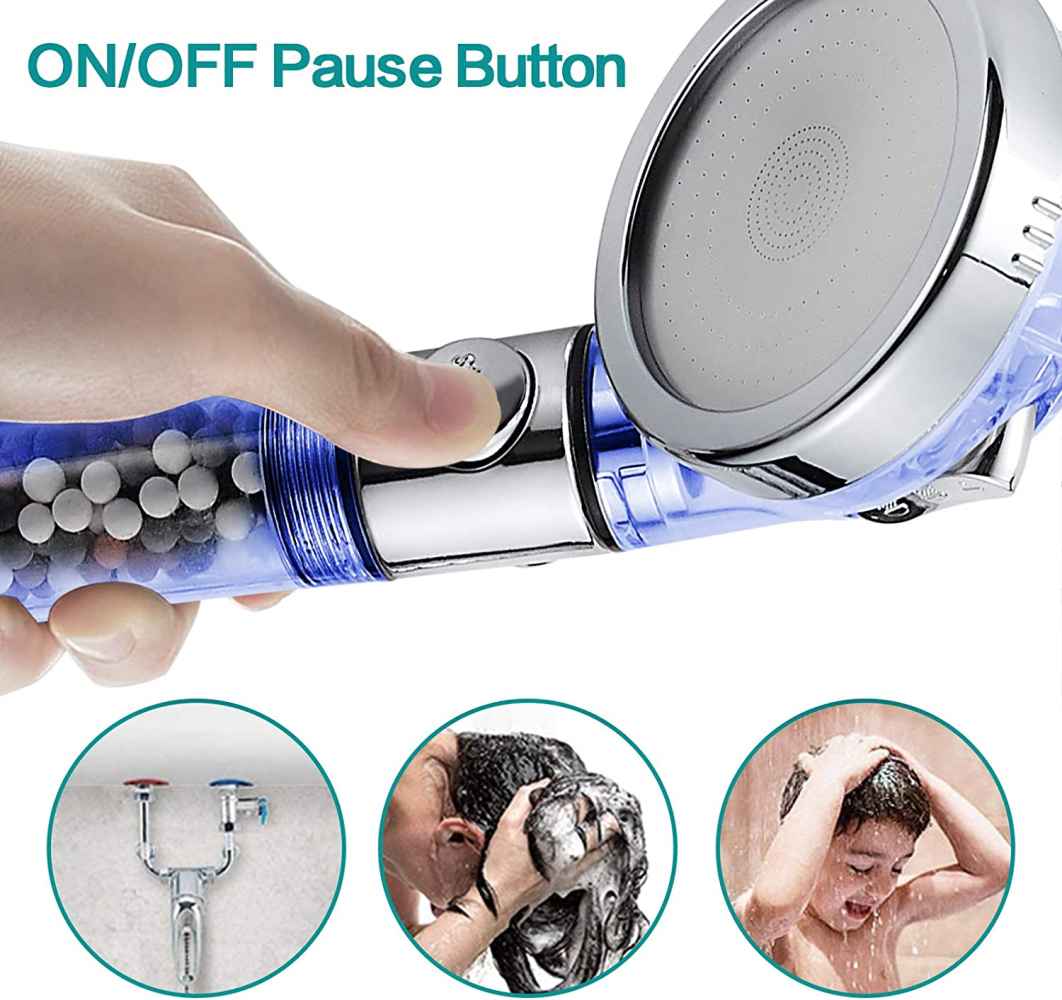 Chrome Wall Mount Stainless Steel Round Shower Head