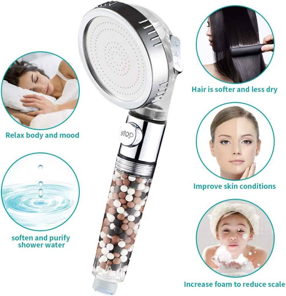 Chrome Wall Mount Stainless Steel Round Shower Head