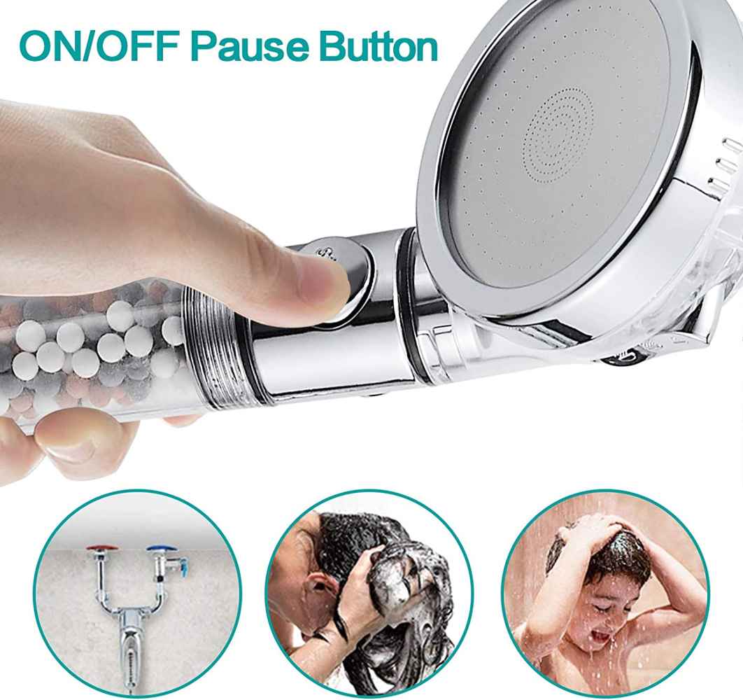 Chrome Wall Mount Stainless Steel Round Shower Head